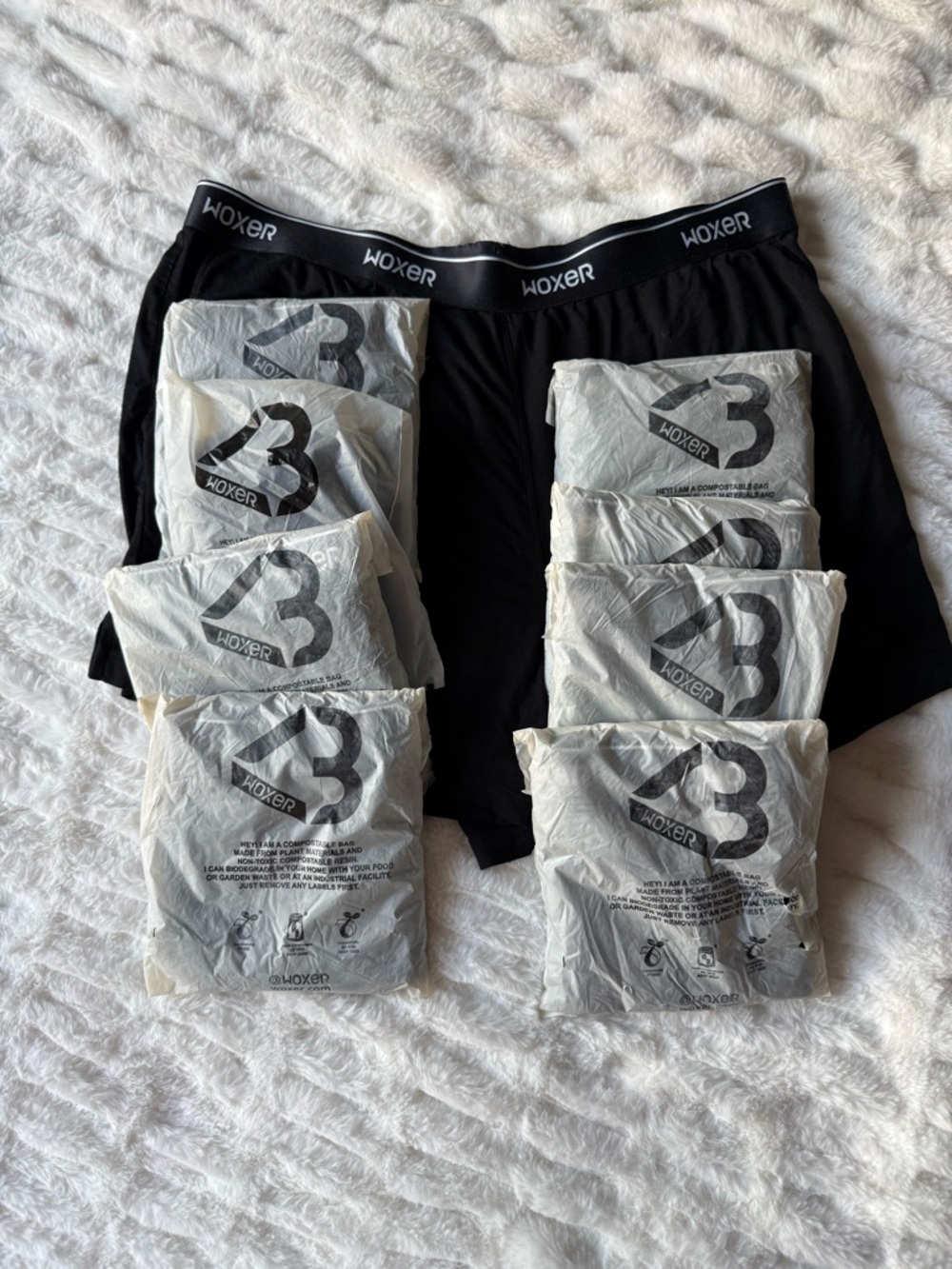 Woxer Dreamer Style Black Boxer Soft Modal Briefs - 9-Pack